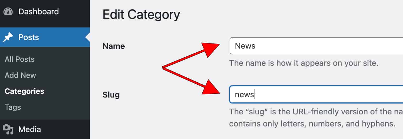 Adjust the default category WordPress creates when you set up WordPress for the first time.